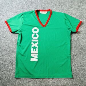 Presidente Brandy Mexico #9 Large Green Soccer Jersey Red Ring Master Margarita